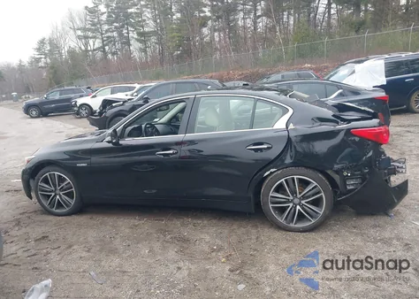 2017 Infiniti Q50 Hybrid from USA, damaged, VIN JN1AV7AR7HM900073